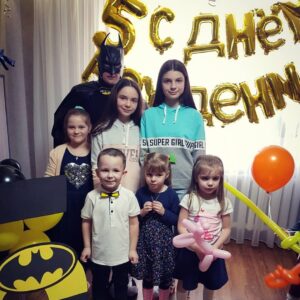 Аниматор Бетмен на детском празднике
